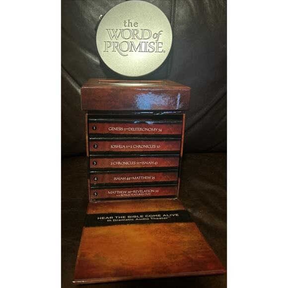 The Word of Promise Audio Bible 79 CD Set 2009 NKJV Thomas Nelson Complete VG - Picture 5 of 6